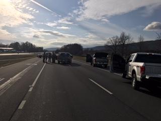 officers investigating an incident on U.S. Hwy 411